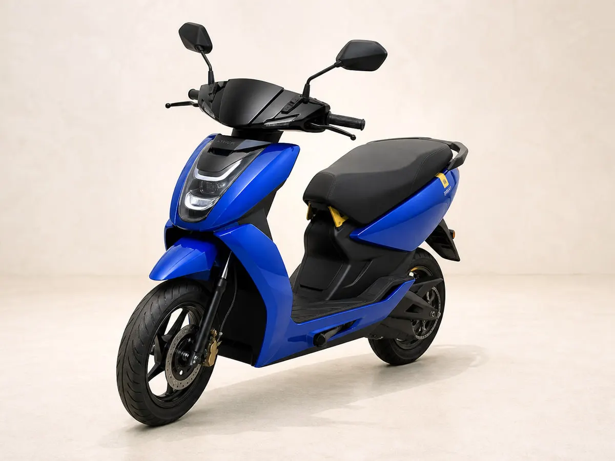 Ather 450S — Front three-quarter
