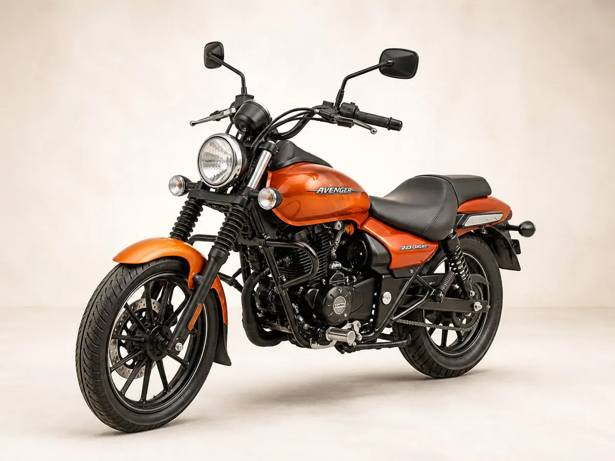 Bajaj Avenger Cruise 220 — Front three-quarter