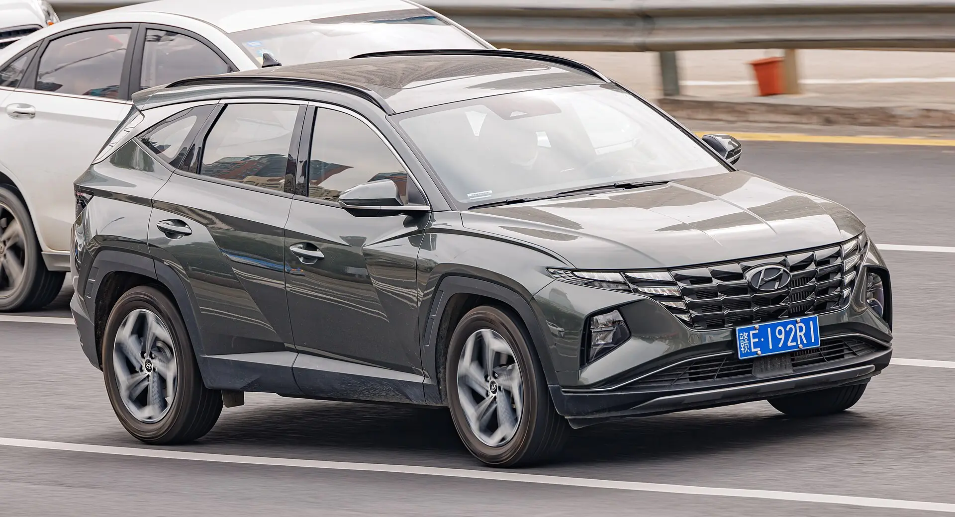 Hyundai Tucson — On the road